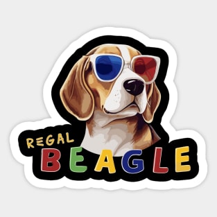 Regal Beagle For fun Sticker